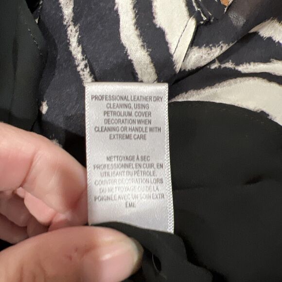 Haute Hippie Dress Medium Sleeveless Animal Print Studded Asymmetrical - Picture 11 of 12